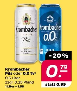 Krombacher - Pils oder 0,0%*