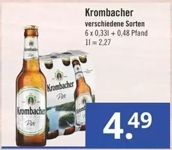 Krombacher - verschiedene Sorten