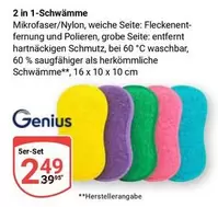 Genius - 2 in 1-Schwämme