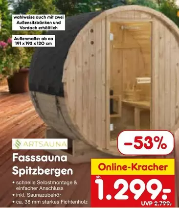 Fasssauna Spitzbergen