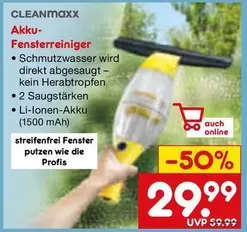 Akku-Fensterreiniger