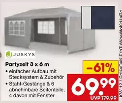 Partyzelt 3 x 6m