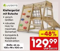 Klettergerüst mit Rutsche