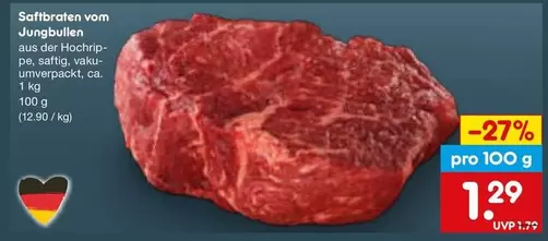 Saftbraten vom Jungbullen