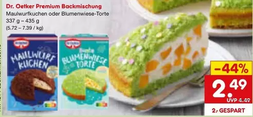 Maulwurfkuchen oder Blumenwiese-Torte