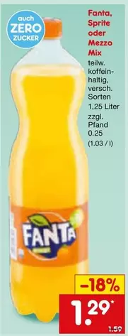 Fanta - , Sprite oder Mezzo Mix