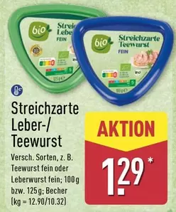 Bio - Streichzarte Leber-/ Teewurst