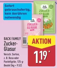 Zucker-Glasur