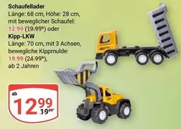 Schaufellader oder Kipp-LKW
