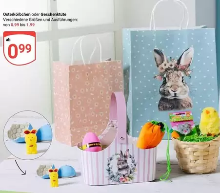 Osterkörbe oder Geschenktüten