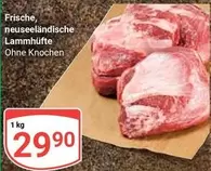 Frische, neuseeländische Lammhüfte Ohne Knochen