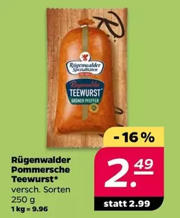 Pommersche Teewurst*