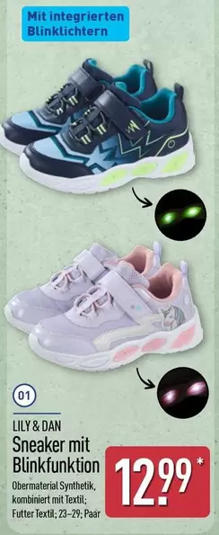 Sneaker mit Blinkfunktion