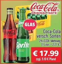 Coca Cola - Coca-Cola versch. Sorten