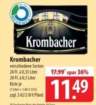 Krombacher - verschiedene Sorten