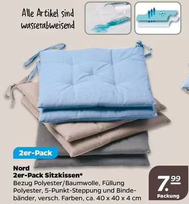 2er-Pack Sitzkissen