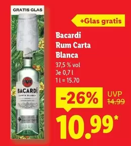 Bacardi - Rum Carta Blanca