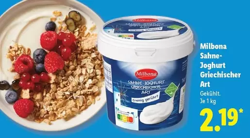 Sahne- Joghurt Griechischer Art