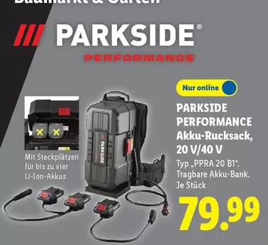 PERFORMANCE Akku-Rucksack, 20 V/40 V