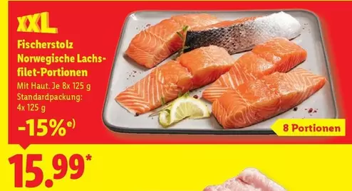 Norwegische Lachs-filet-Portionen