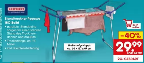 Pegasus - Standtrockner  180 Solid