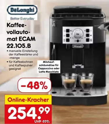 Delonghi - Kaffee-vollautomaten ECAM 22.105.B
