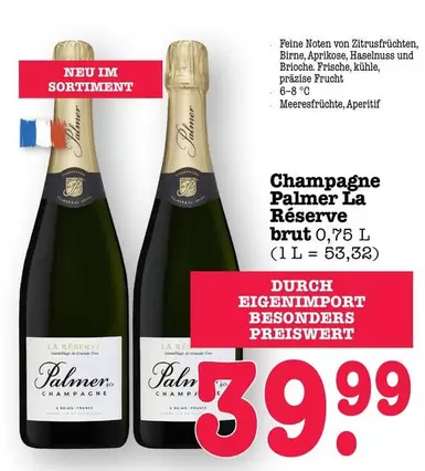 Champagne Palmer La Réserve brut