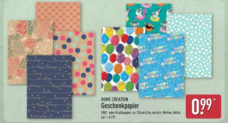 Happy - Geschenkpapier