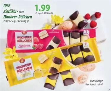 Wikinger - Eierlikör- oder Himbeer-Röllchen