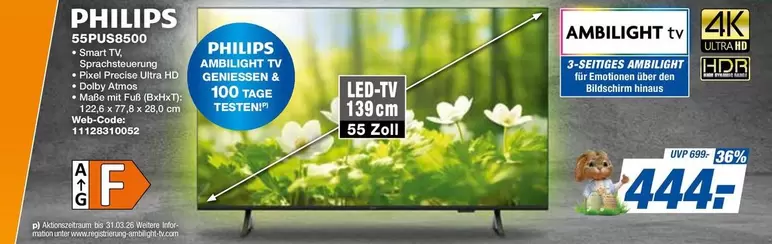 Philips - 55PUS8500 Smart TV