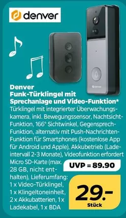 Apple - Funk-Türklingel mit Sprechanlage und Video-Funktion
