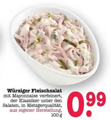 Würziger Fleischsalat