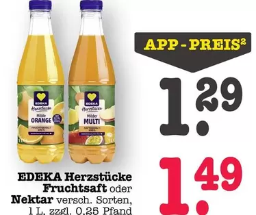 Orange - Herzstücke Fruchtsaft oder Nektar