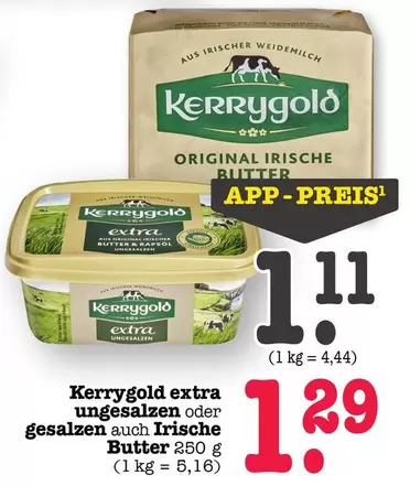 extra ungesalzen oder gesalzen Butter