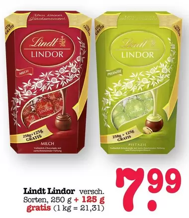 Lindt - Lindor versch. Sorten
