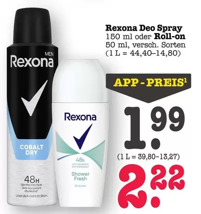 Rexona - Deo Spray oder Roll-on