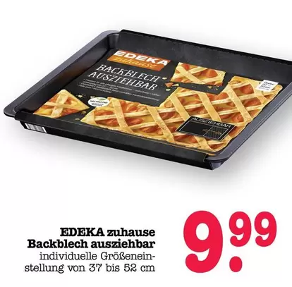 Backblech ausziehbar