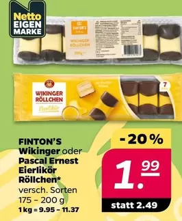 Wikinger - FINTON'S  oder Pascal Ernest Eierlikör Röllchen