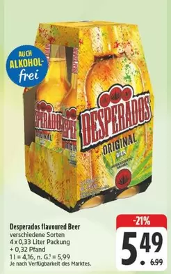 Desperados -  flavoured Beer