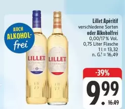 Lillet Apéritif verschiedene Sorten oder Alkoholfrei