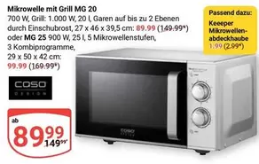 Mikrowelle mit Grill MG 20