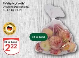 Tafeläpfel "Caudle"