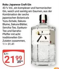 Blume - Roku Japanese Craft Gin