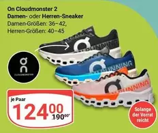 Cloudmonster 2 Damen- oder Herren-Sneaker