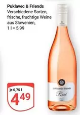 Puklavec & Friends Verschiedene Sorten, frische, fruchtige Weine aus Slowenien