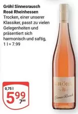 Gröhl Sinnesrausch Rosé Rheinhessen Trocken