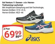 Asics - Gel Venture 11 Damen- oder Herren-Trailrunning-Laufschuh