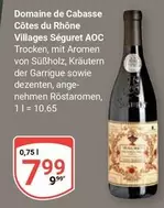 AOC - Villages Séguret  Trocken