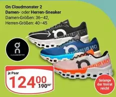 On Cloudmonster 2 Damen- oder Herren-Sneaker