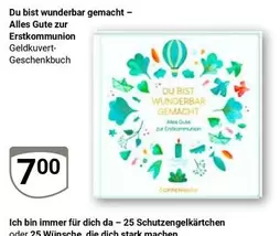 DU BIST WUNDERBAR GEMACHT - Alles Gute zur Erstkommunion Geldkuvert-Geschenkbuch